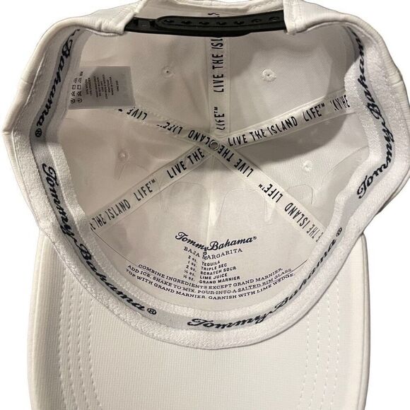 Tommy Bahama Golf White Tip Your Cap Adjustable Cap Hat - Picture 3 of 6